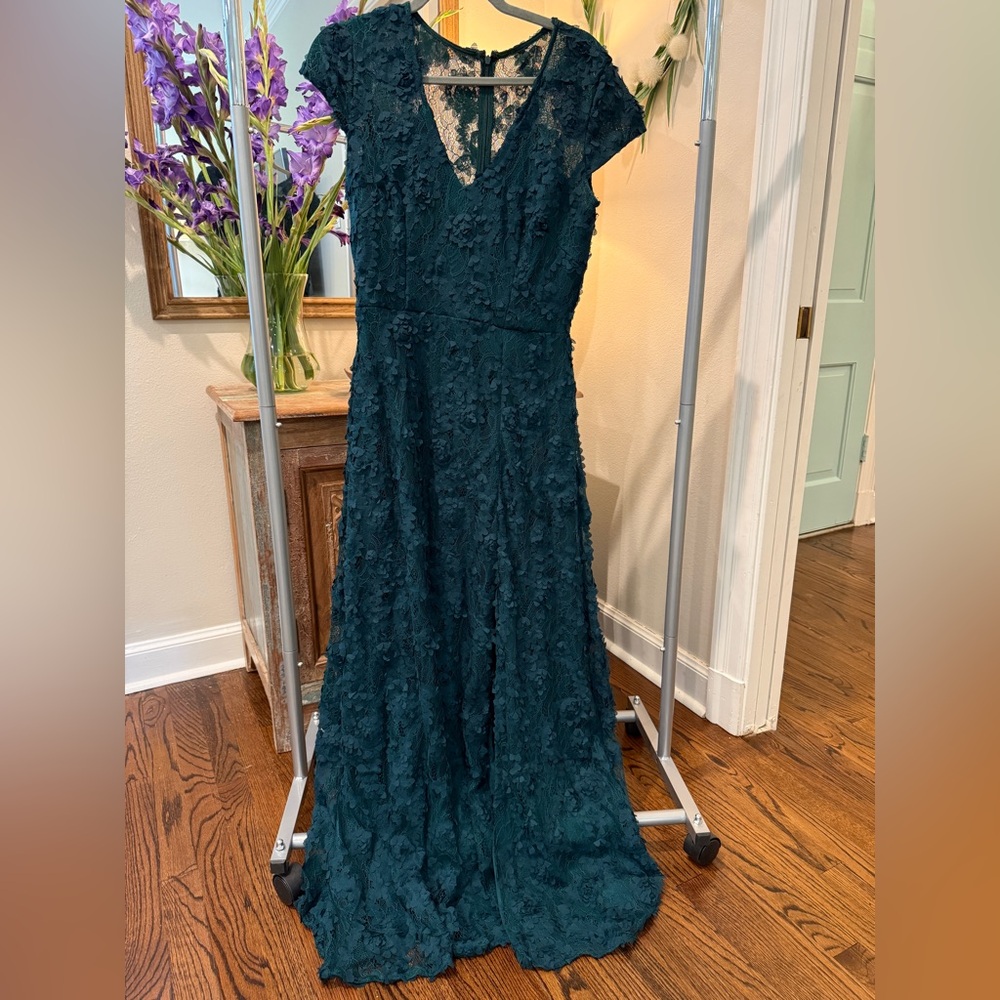 Elegant Teal Lace Dress from Dillard's